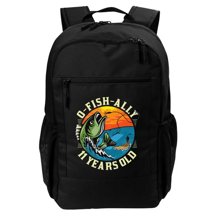 O-Fish-Ally 11 Years Old, 11th Birthday Fishing Daily Commute Backpack