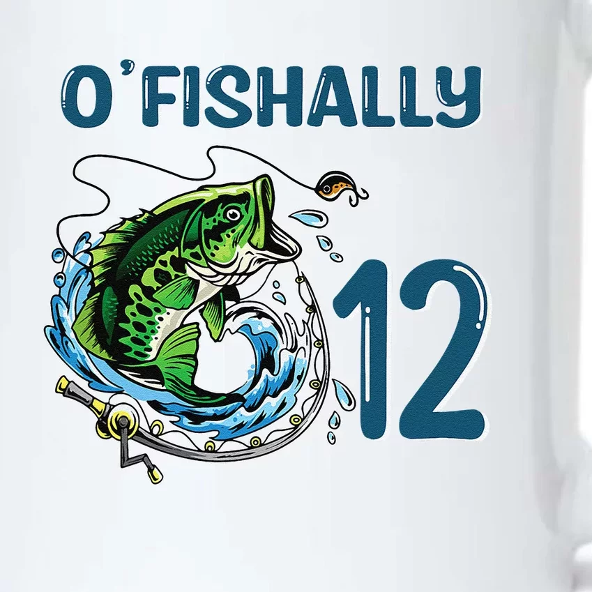 OFishally 12 Years Old Fisherman 12th Birthday Fishing Black Color Changing Mug