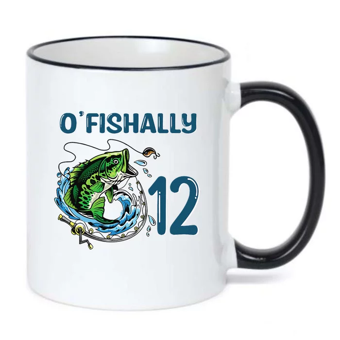 OFishally 12 Years Old Fisherman 12th Birthday Fishing Black Color Changing Mug