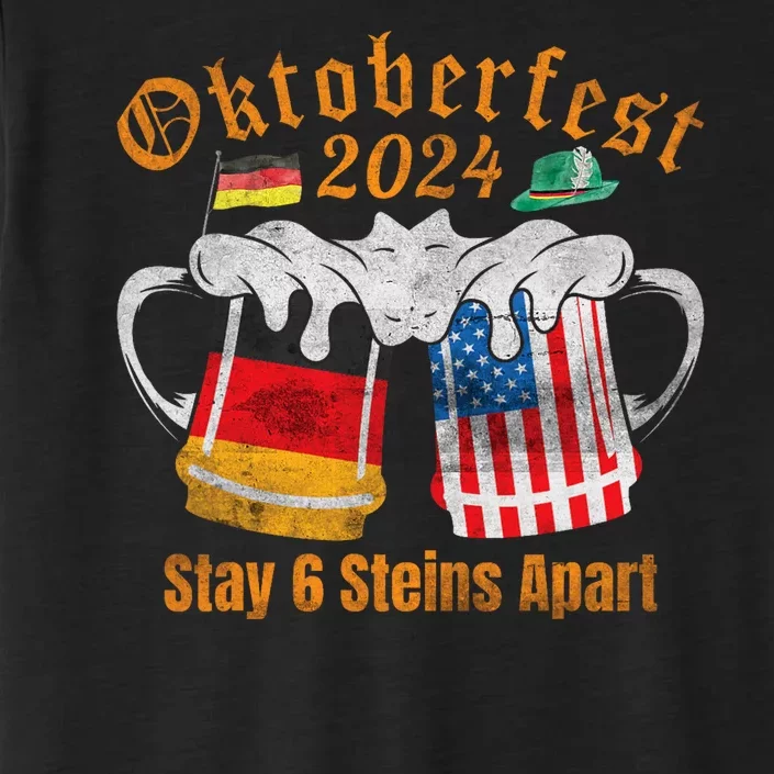 Oktoberfest 2024 6 Stein Apart Beer October Funny Drinking ChromaSoft Performance T-Shirt