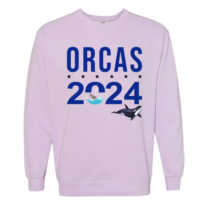 Orcas 2024 Awareness Garment-Dyed Sweatshirt