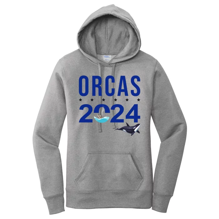 Orcas 2024 Awareness Women's Pullover Hoodie