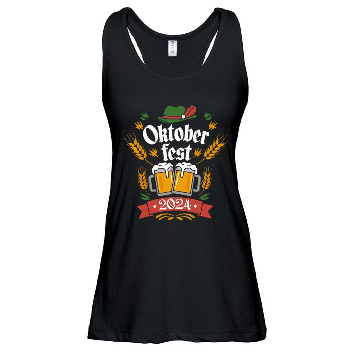 Oktoberfest 2024 Funny Oktoberfest 2024 Costume Ladies Essential Flowy Tank