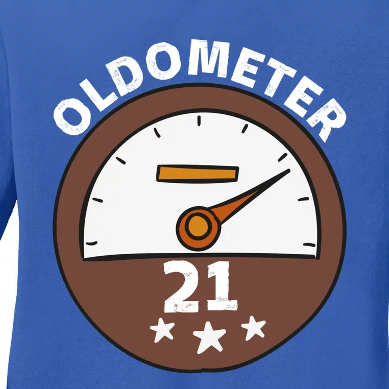 Oldometer 21 Great Gift Ladies Long Sleeve Shirt