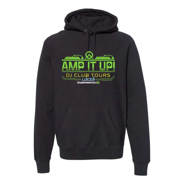 Overwatch 2 Lúcio Amp It Up DJ Club Tours Logo Premium Hoodie