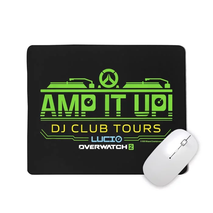 Overwatch 2 Lúcio Amp It Up DJ Club Tours Logo Mousepad