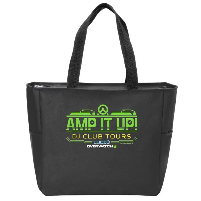 Overwatch 2 Lúcio Amp It Up DJ Club Tours Logo Zip Tote Bag