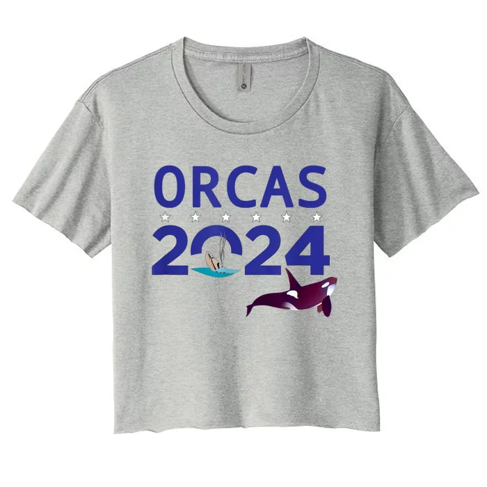 Orcas 2024 Women's Crop Top Tee