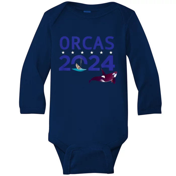 Orcas 2024 Baby Long Sleeve Bodysuit