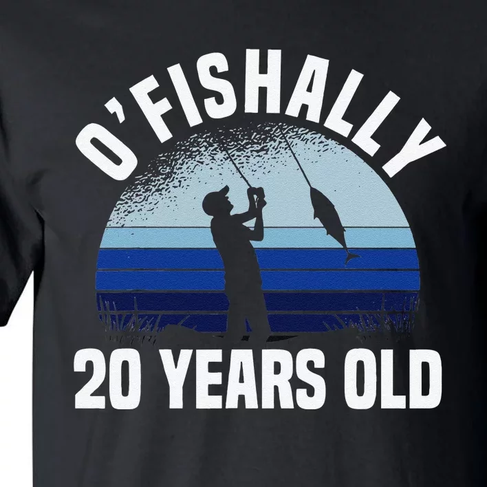 Ofishally 20 Years Old Fisherman 20th Birthday Fishing Tall T-Shirt