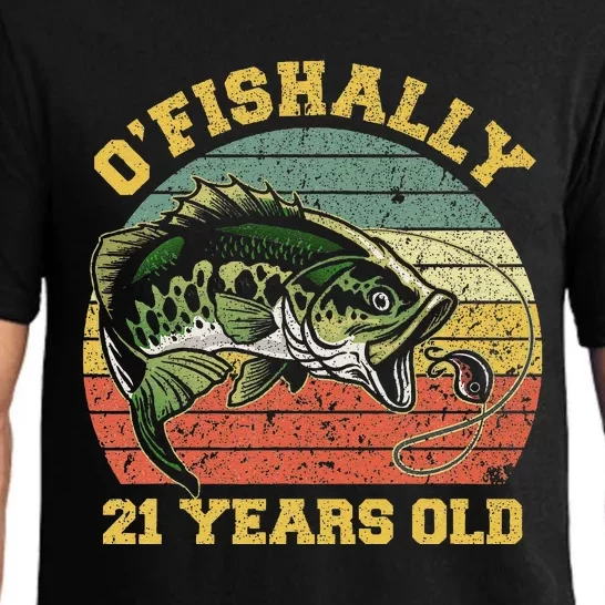 OFishally 21 Years Old Fishing Birthday Theme Party 21st Pajama Set