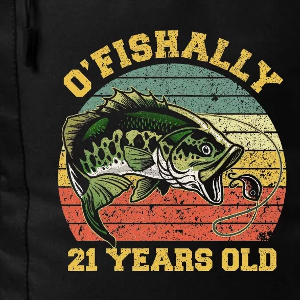 OFishally 21 Years Old Fishing Birthday Theme Party 21st Daily Commute Backpack