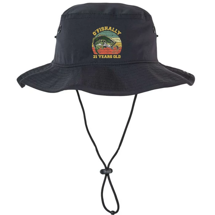 OFishally 21 Years Old Fishing Birthday Theme Party 21st Legacy Cool Fit Booney Bucket Hat