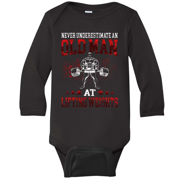 Oldometer 39 40 B Day Made In 1983 Funny 40th Birthday Dad Baby Long Sleeve Bodysuit