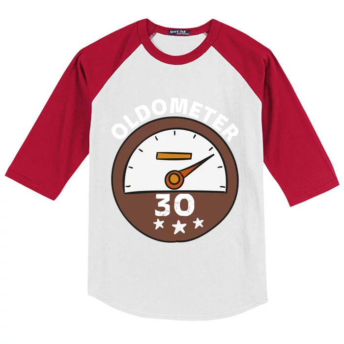 Oldometer 30 Cool Gift Kids Colorblock Raglan Jersey