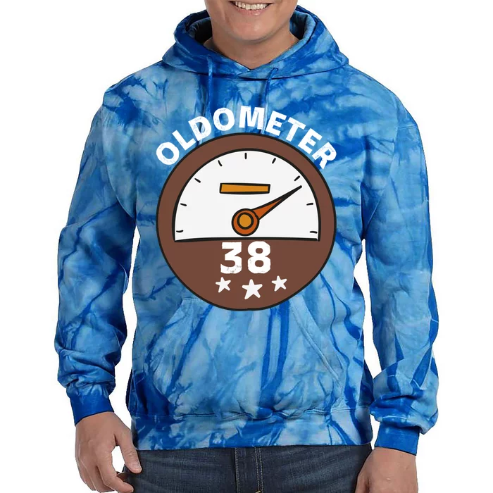 Oldometer 38 Cute Gift Tie Dye Hoodie