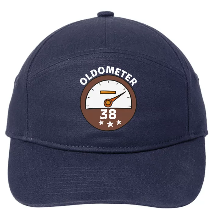 Oldometer 38 Cute Gift 7-Panel Snapback Hat