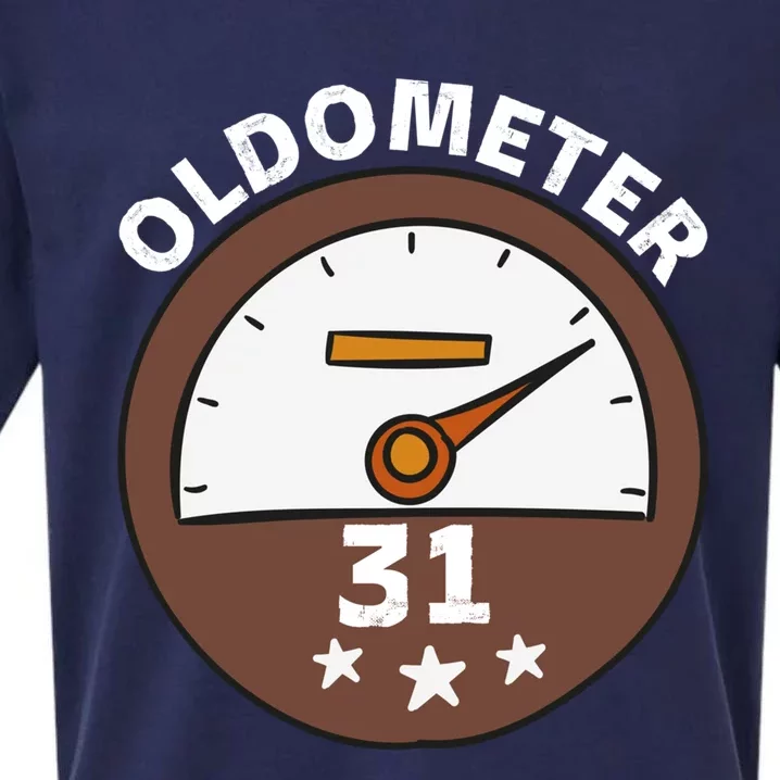 Oldometer 31 Funny Gift Sueded Cloud Jersey T-Shirt