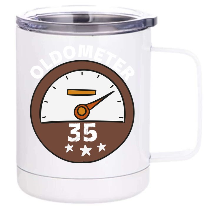 Oldometer 35 Gift Front & Back 12oz Stainless Steel Tumbler Cup