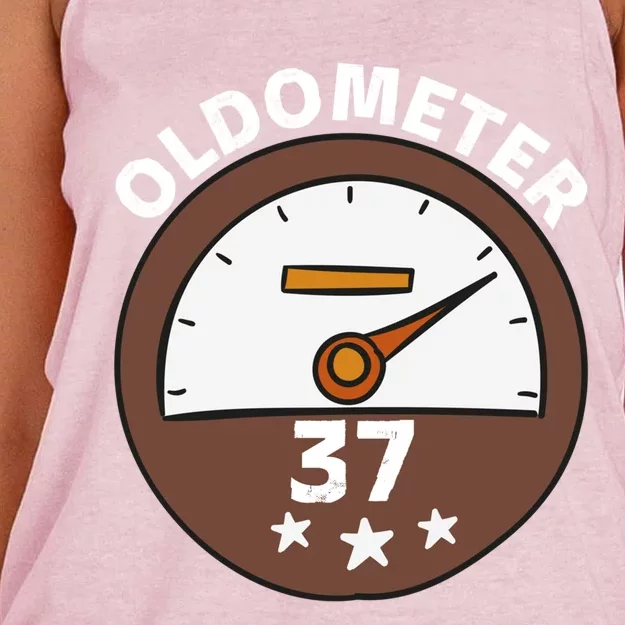 Oldometer 37 Great Gift Women's Knotted Racerback Tank