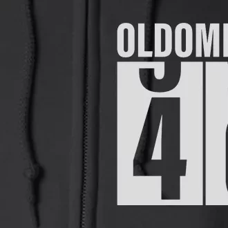 Oldometer 39 To 40 Design Full Zip Hoodie