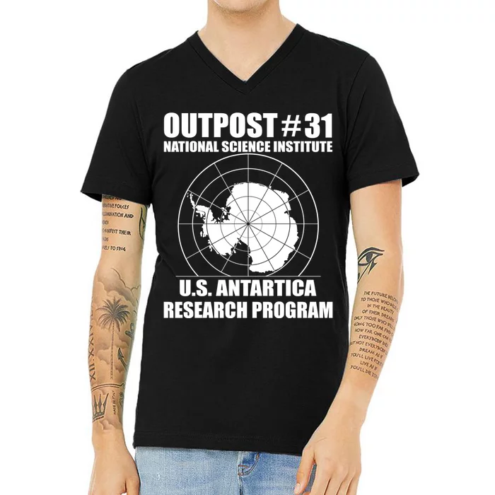 Outpost 31 US Antarctica Research Program V-Neck T-Shirt