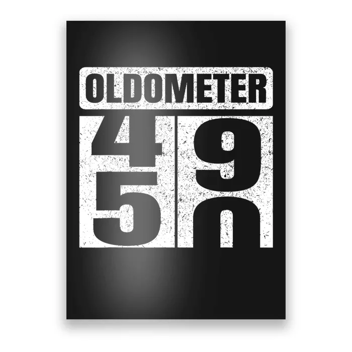 Oldometer 4950s 50th Birthday Tees Funny Gifts Idea Poster