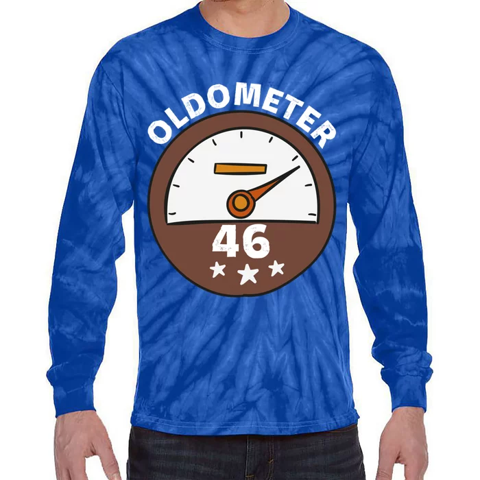 Oldometer 46 Gift Tie-Dye Long Sleeve Shirt