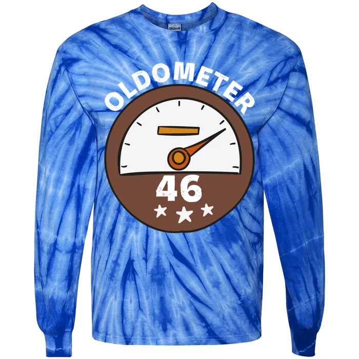 Oldometer 46 Gift Tie-Dye Long Sleeve Shirt