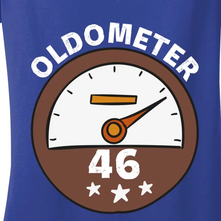 Oldometer 46 Gift Women's V-Neck T-Shirt