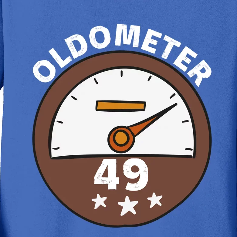 Oldometer 49 Gift Kids Long Sleeve Shirt