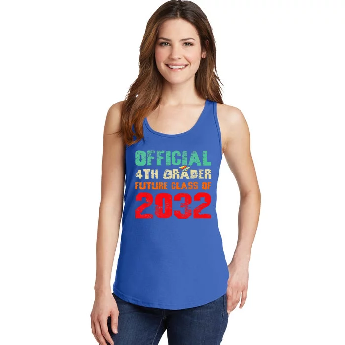 Official 4th Grader Future Class Of 2032 First Day 4th Grade Ladies Essential Tank