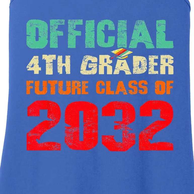 Official 4th Grader Future Class Of 2032 First Day 4th Grade Ladies Essential Tank