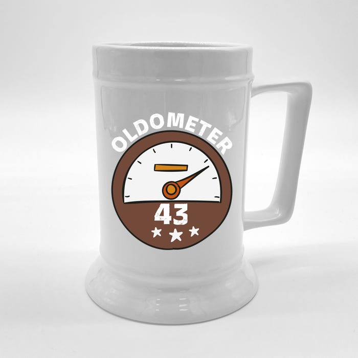 Oldometer 43 Meaningful Gift Front & Back Beer Stein