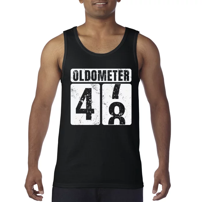 Oldometer 48 Vintage Funny 48th Birthday Gift Idea Tank Top