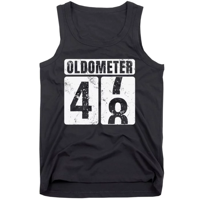 Oldometer 48 Vintage Funny 48th Birthday Gift Idea Tank Top