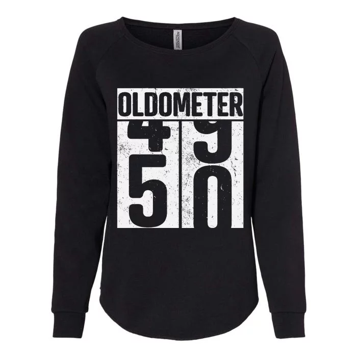 Oldometer 50 50th Birthday Oldometer Womens California Wash Sweatshirt