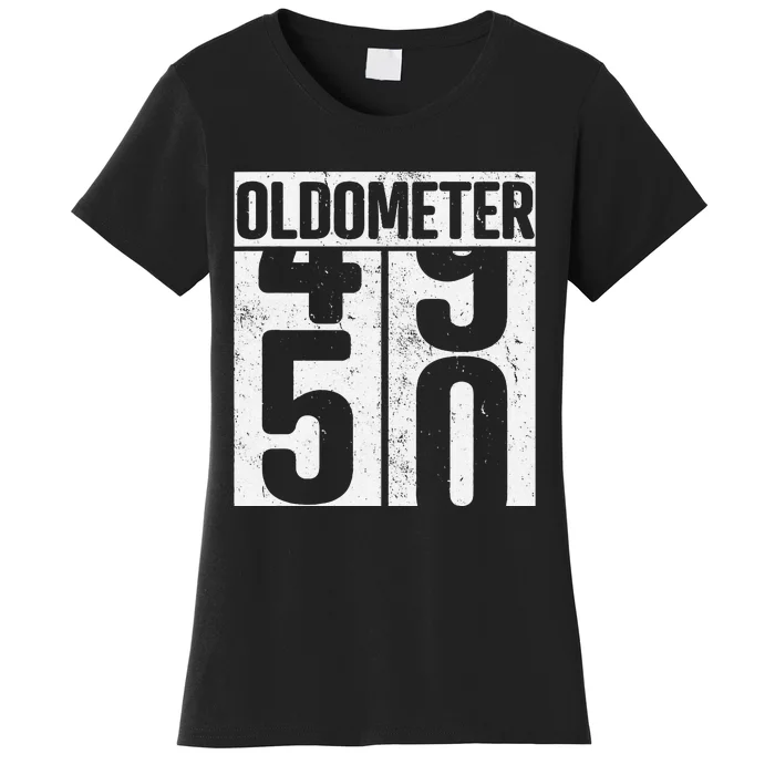 Oldometer 50 50th Birthday Oldometer Women's T-Shirt