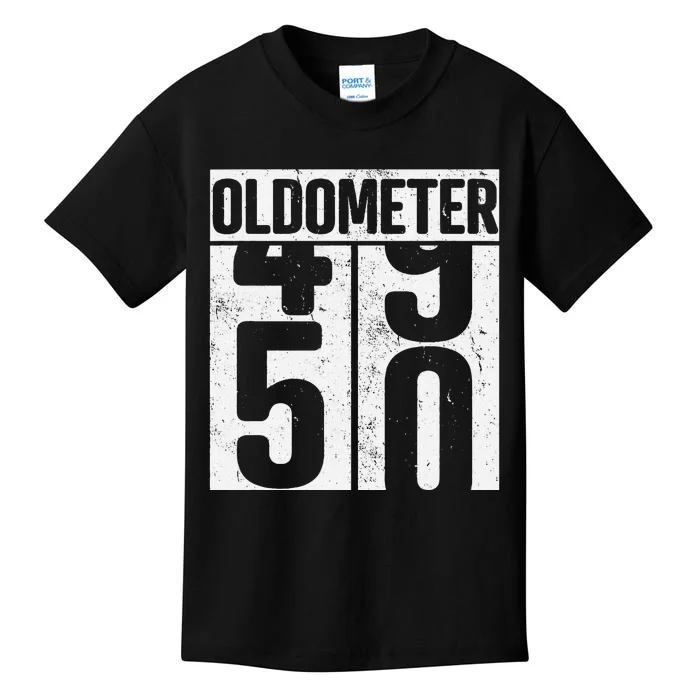 Oldometer 50 50th Birthday Oldometer Kids T-Shirt