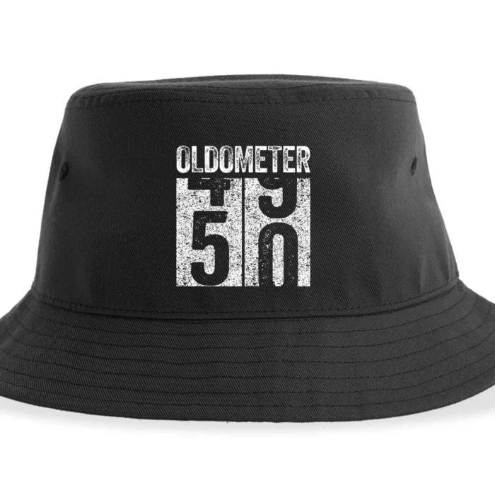 Oldometer 50 50th Birthday Sustainable Bucket Hat