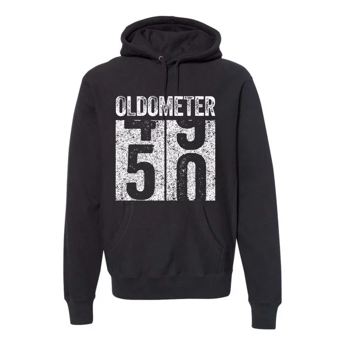 Oldometer 50 50th Birthday Premium Hoodie