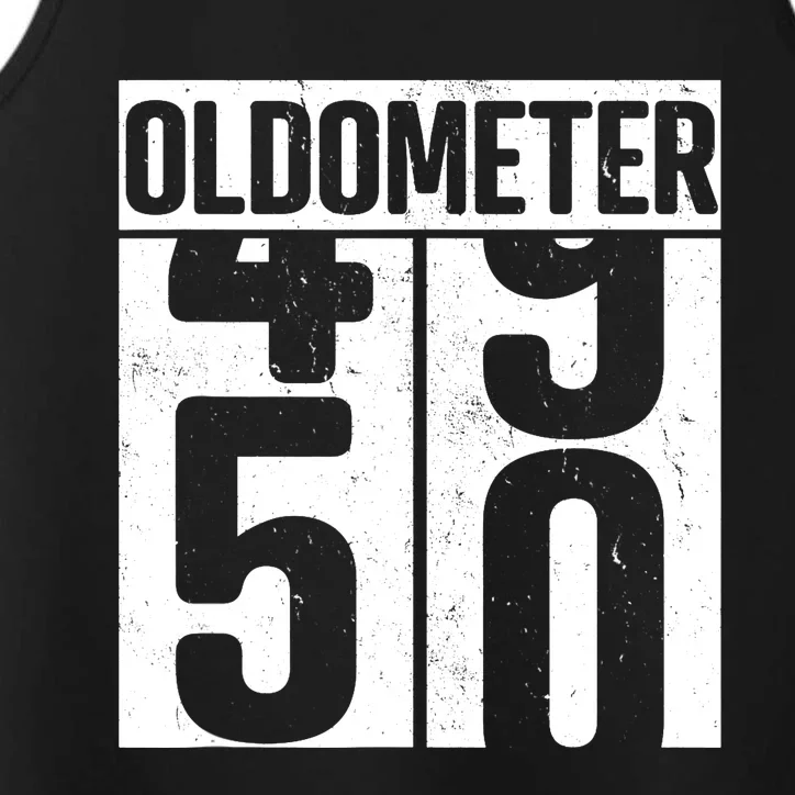 Oldometer 50 50th Birthday Oldometer Performance Tank