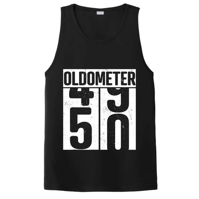 Oldometer 50 50th Birthday Oldometer Performance Tank