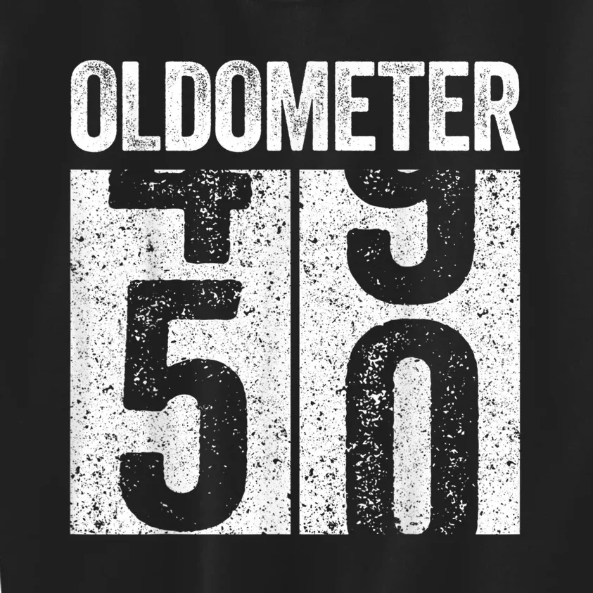 Oldometer 50 50th Birthday Shirt shirt Kids Sweatshirt