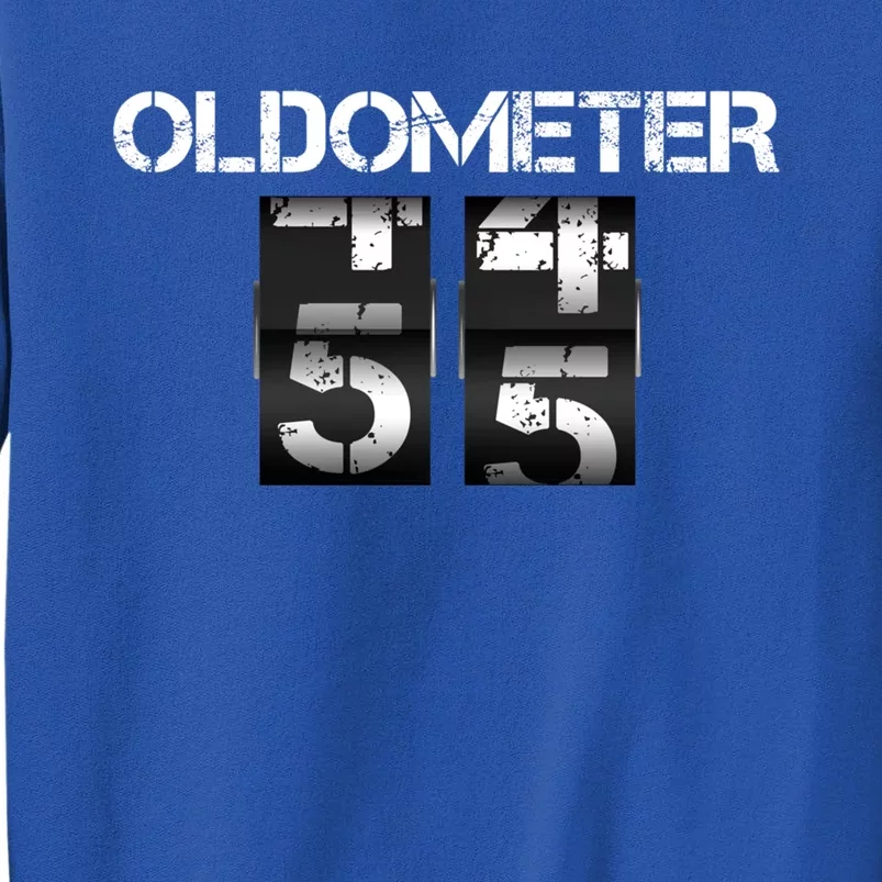 Odometer 55th Birthday Party 55 Years Old Joke Cars Bgiftday Cool Gift Tall Sweatshirt