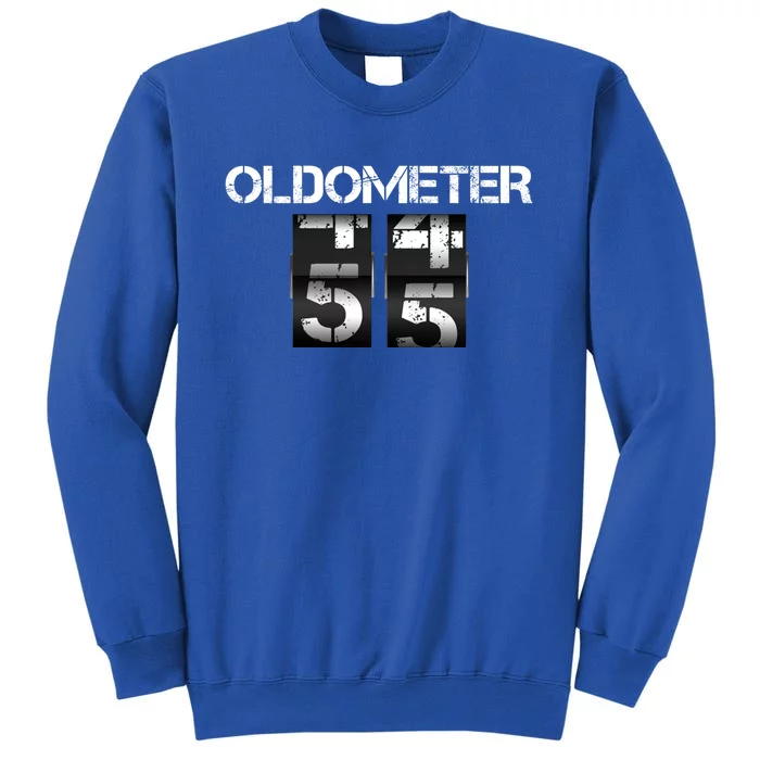 Odometer 55th Birthday Party 55 Years Old Joke Cars Bgiftday Cool Gift Tall Sweatshirt