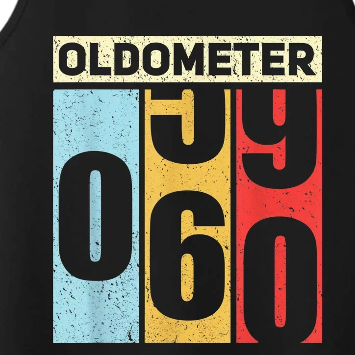 Oldometer 59-60 Funny 60th Birthday Odometer Gift Oldometer Performance Tank