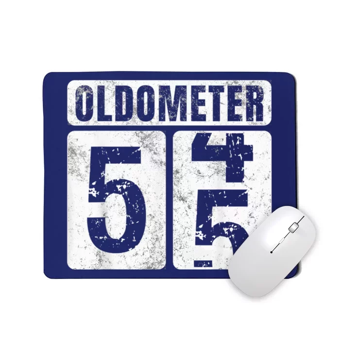 Oldometer 55 Shirt Vintage Funny 55th Birthday Present Gift Idea Mousepad