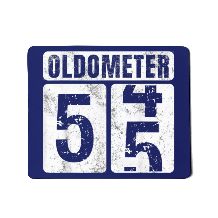 Oldometer 55 Shirt Vintage Funny 55th Birthday Present Gift Idea Mousepad