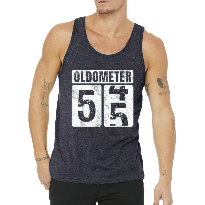 Oldometer 55 Shirt Vintage Funny 55th Birthday Present Gift Idea Tank Top